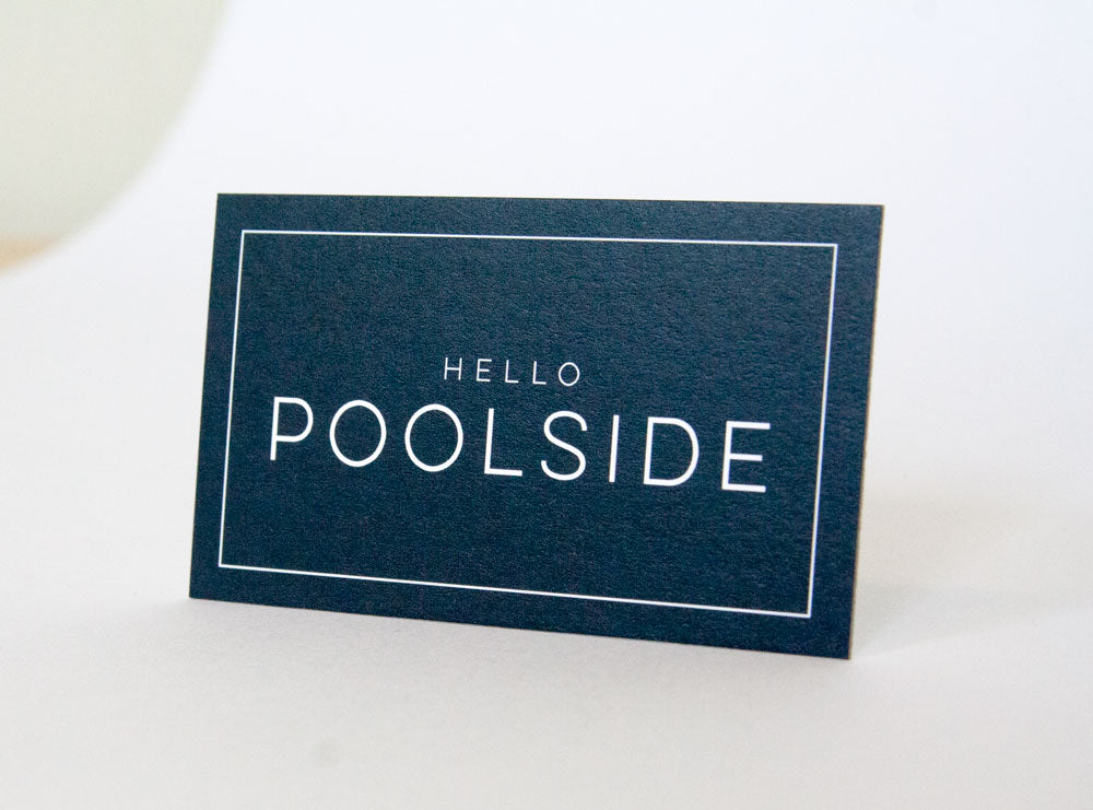 Hello Poolside Thikit Business Card