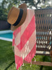 Hot Pink Stripes Turkish Towel