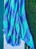 Royal Blue and Sea Green Stripes Turkish Towel