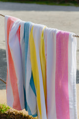 Cabana Hot Pink Stripe Turkish Towel