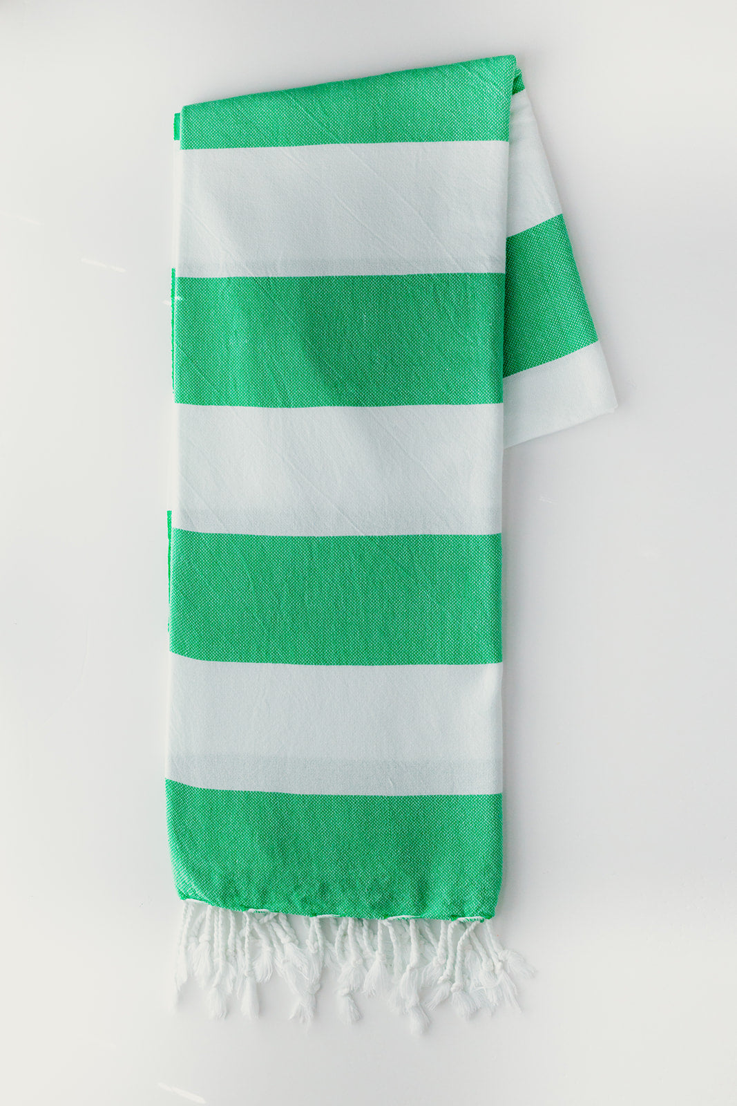 Apple Green Stripes Turkish Towel
