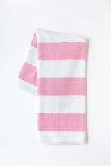 Cabana Hot Pink Stripe Turkish Towel