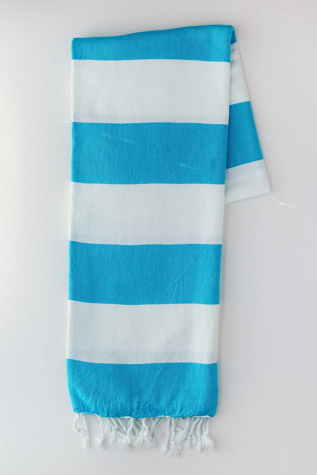 Turquoise Stripes Turkish Towel